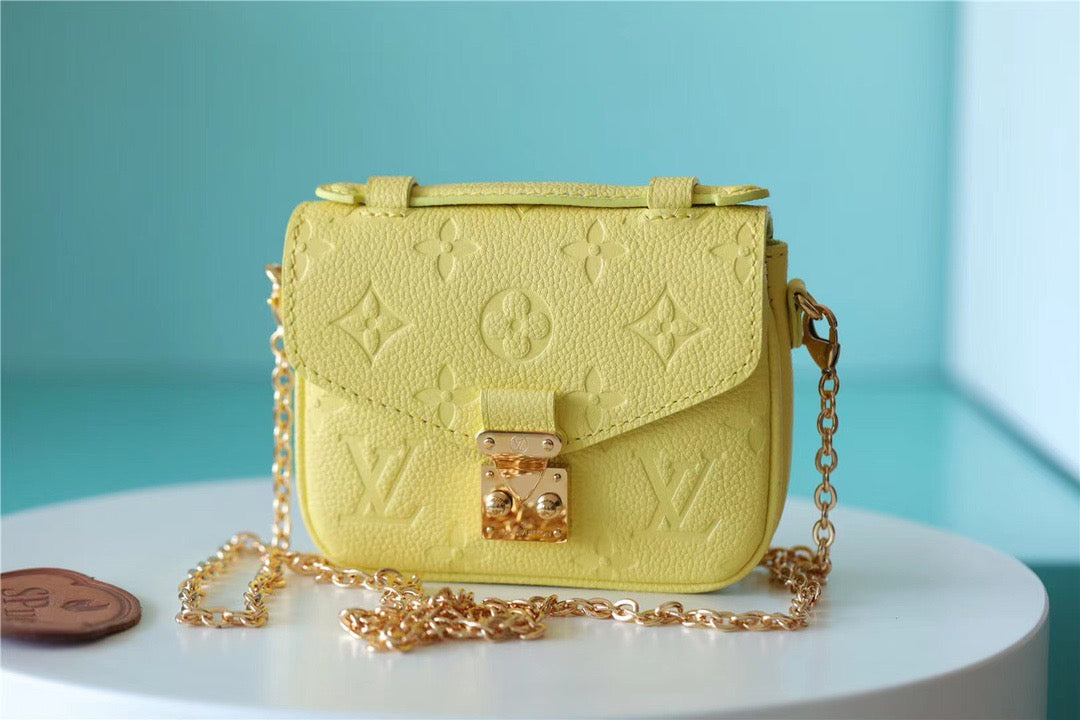 Top Quality Micro Metis Monogram Empreinte Yellow For Women, Womens Handbags, Shoulder And Crossbody Bags 5.5in/14cm Top Quality M81407