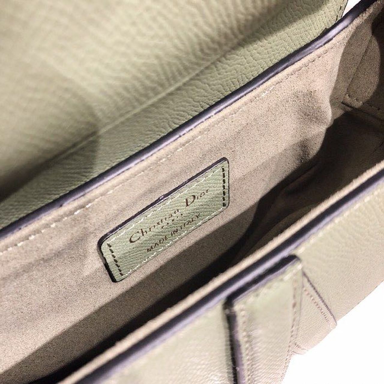 Top Quality Saddle Bag Cedar Green Grained Canvas Spring For Women 20cm/8in CD