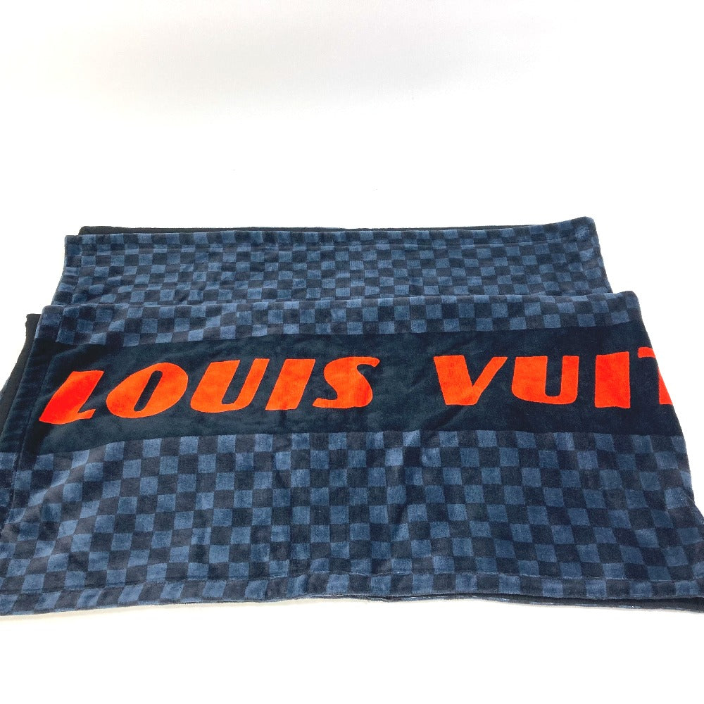 LOUIS VUITTON towel M73393 cotton Navy Damier Cobalt Dorado Bandamiye Cobalt Lace unisex(Unisex)