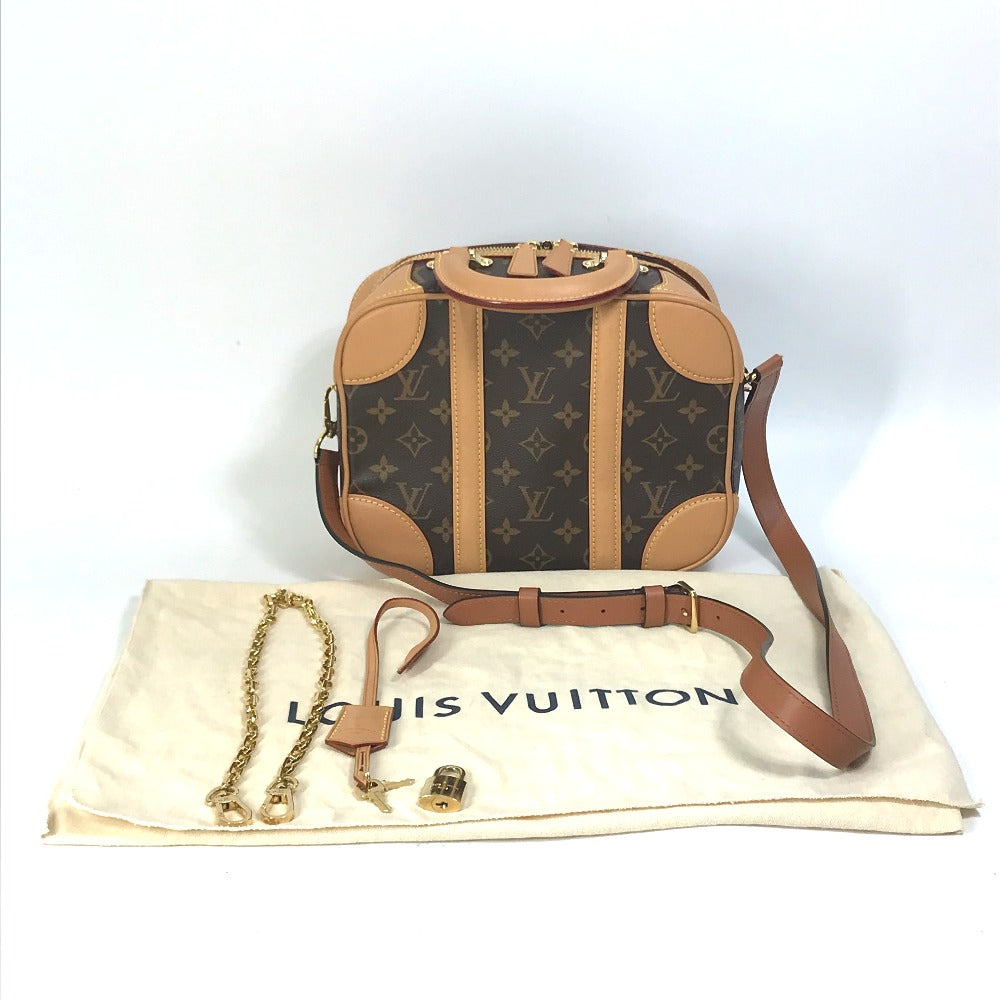 LOUIS VUITTON Boston Duffel bag M44581 Monogram canvas Brown Monogram Crossbody Chain Varisette PM Women  d