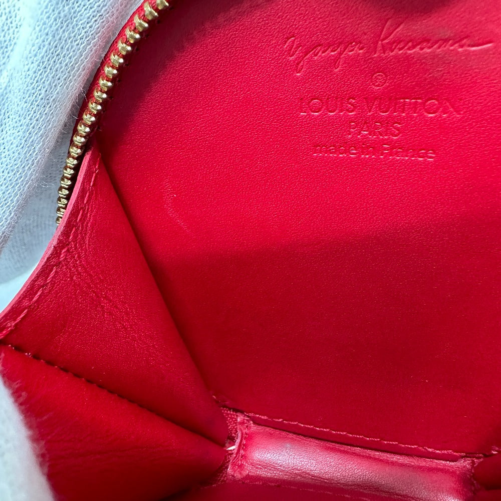 LOUIS VUITTON Coin case M91570 Patent leather Red Monogram Vernis Yayoi Kusama collaboration portomone chapeau dot infinity Women  d