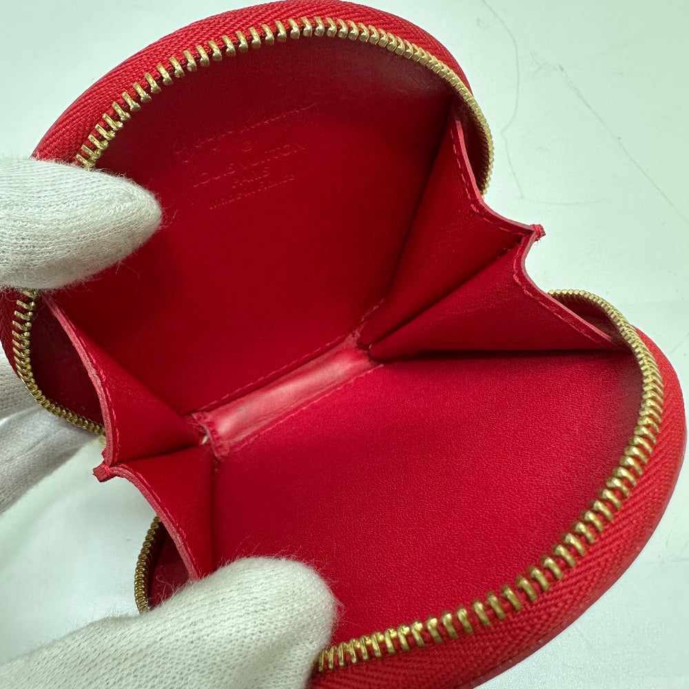 LOUIS VUITTON Coin case M91570 Patent leather Red Monogram Vernis Yayoi Kusama collaboration portomone chapeau dot infinity Women  d
