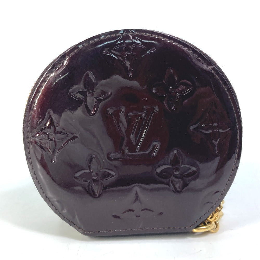 LOUIS VUITTON Coin case M91386 Monogram Vernis purple Monogram Vernis portomone ecruil Women  d