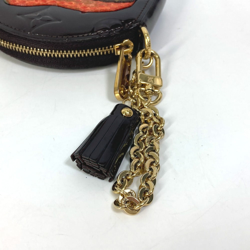 LOUIS VUITTON Coin case M91386 Monogram Vernis purple Monogram Vernis portomone ecruil Women  d