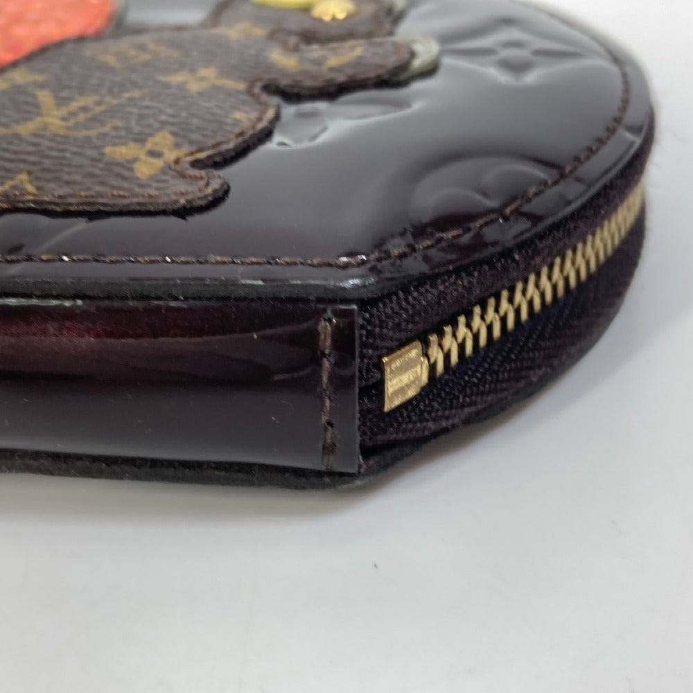 LOUIS VUITTON Coin case M91386 Monogram Vernis purple Monogram Vernis portomone ecruil Women  d