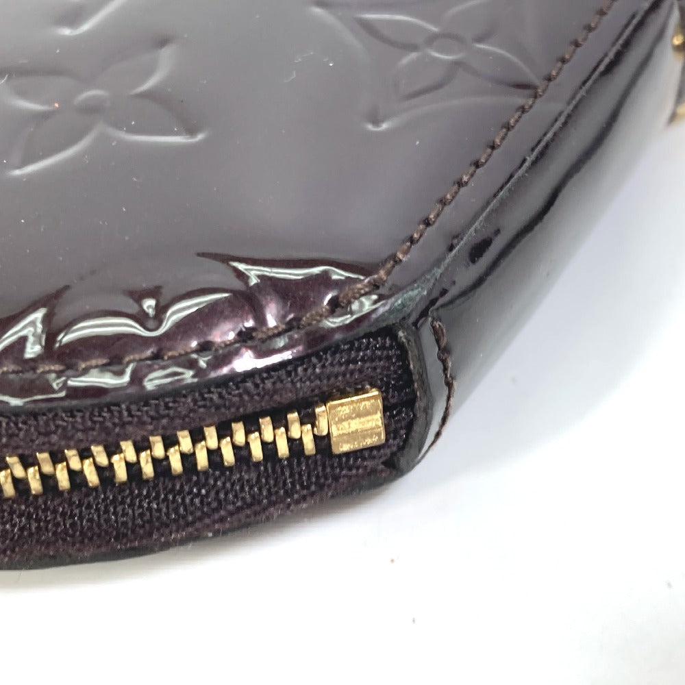 LOUIS VUITTON Coin case M91386 Monogram Vernis purple Monogram Vernis portomone ecruil Women  d