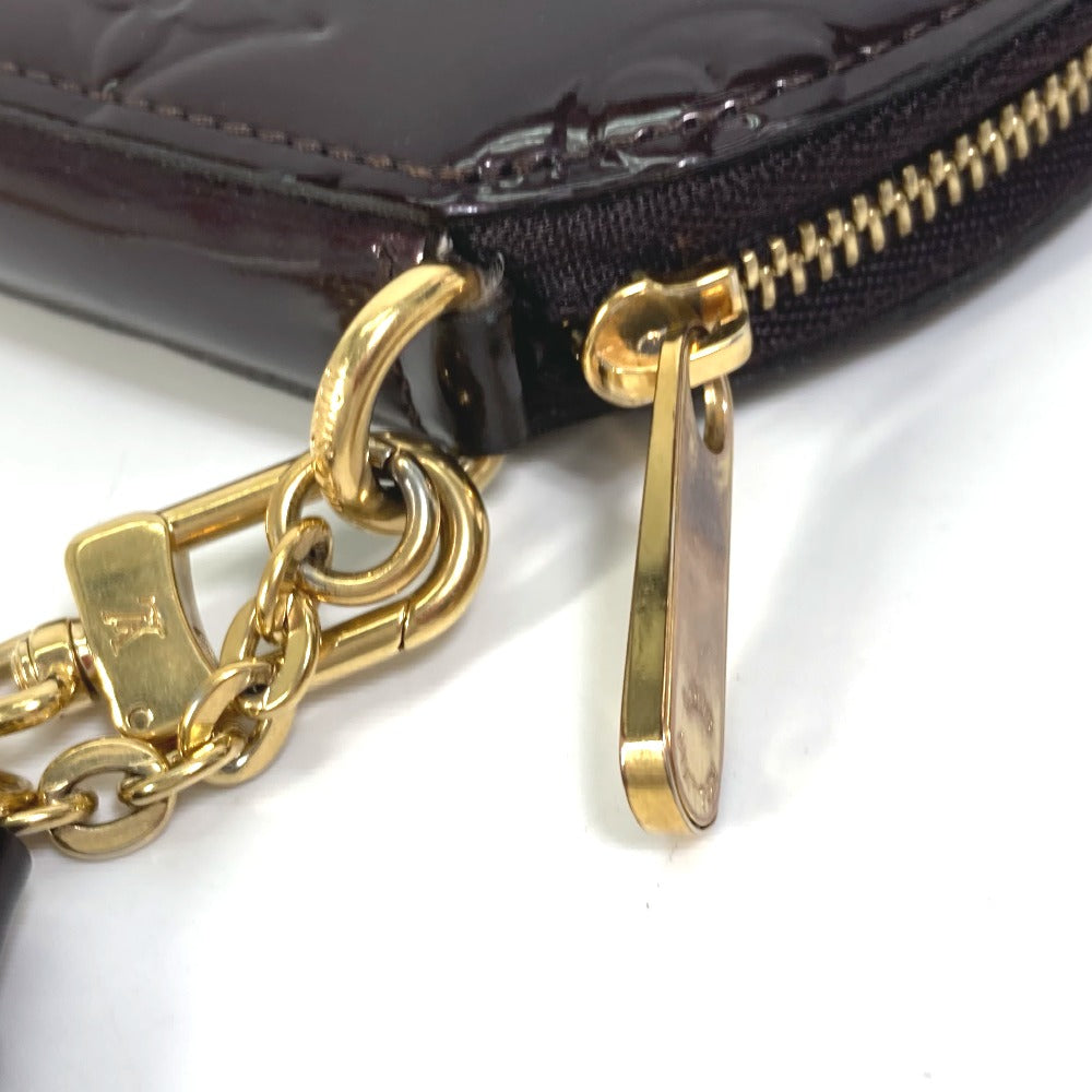 LOUIS VUITTON Coin case M91386 Monogram Vernis purple Monogram Vernis portomone ecruil Women  d