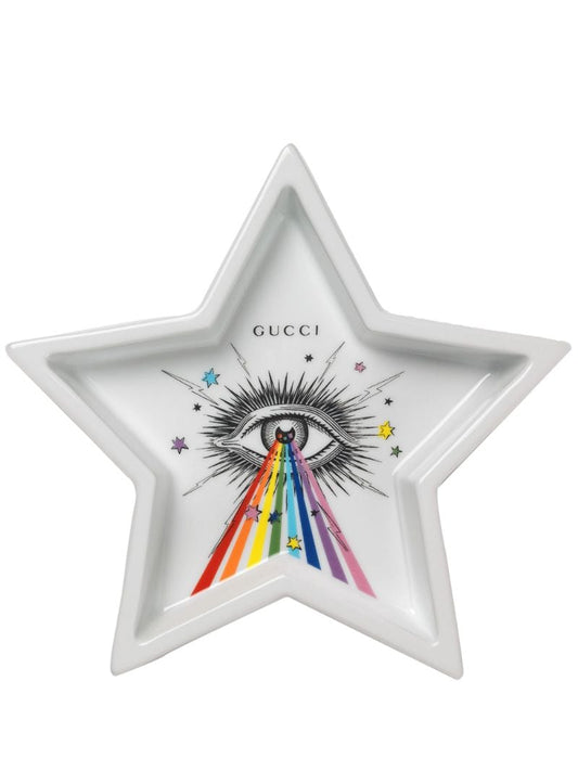 Gucci - Star Eye logo tray - men - Porcelain - One Size - White