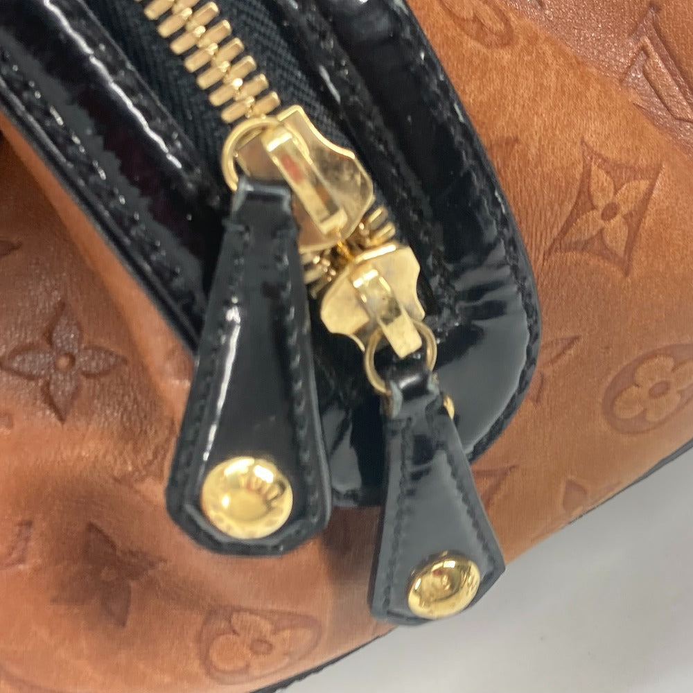LOUIS VUITTON Boston Duffel bag M95299 Leather / patent leather Brown Monogram emboss Stephen Women  d