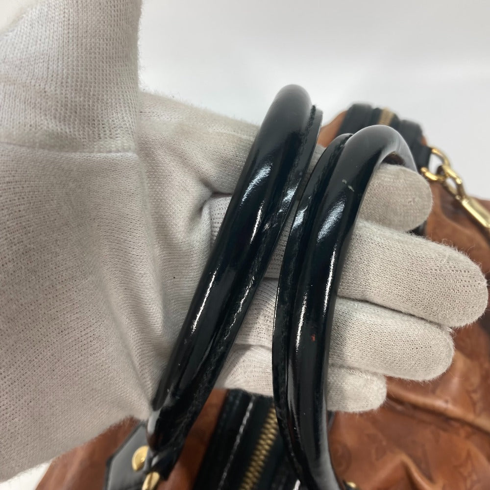 LOUIS VUITTON Boston Duffel bag M95299 Leather / patent leather Brown Monogram emboss Stephen Women  d