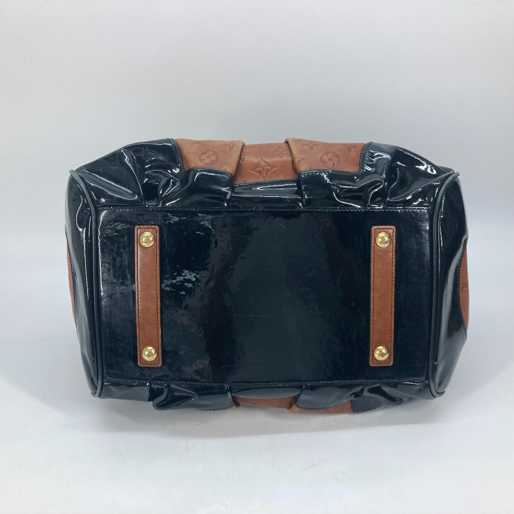 LOUIS VUITTON Boston Duffel bag M95299 Leather / patent leather Brown Monogram emboss Stephen Women  d