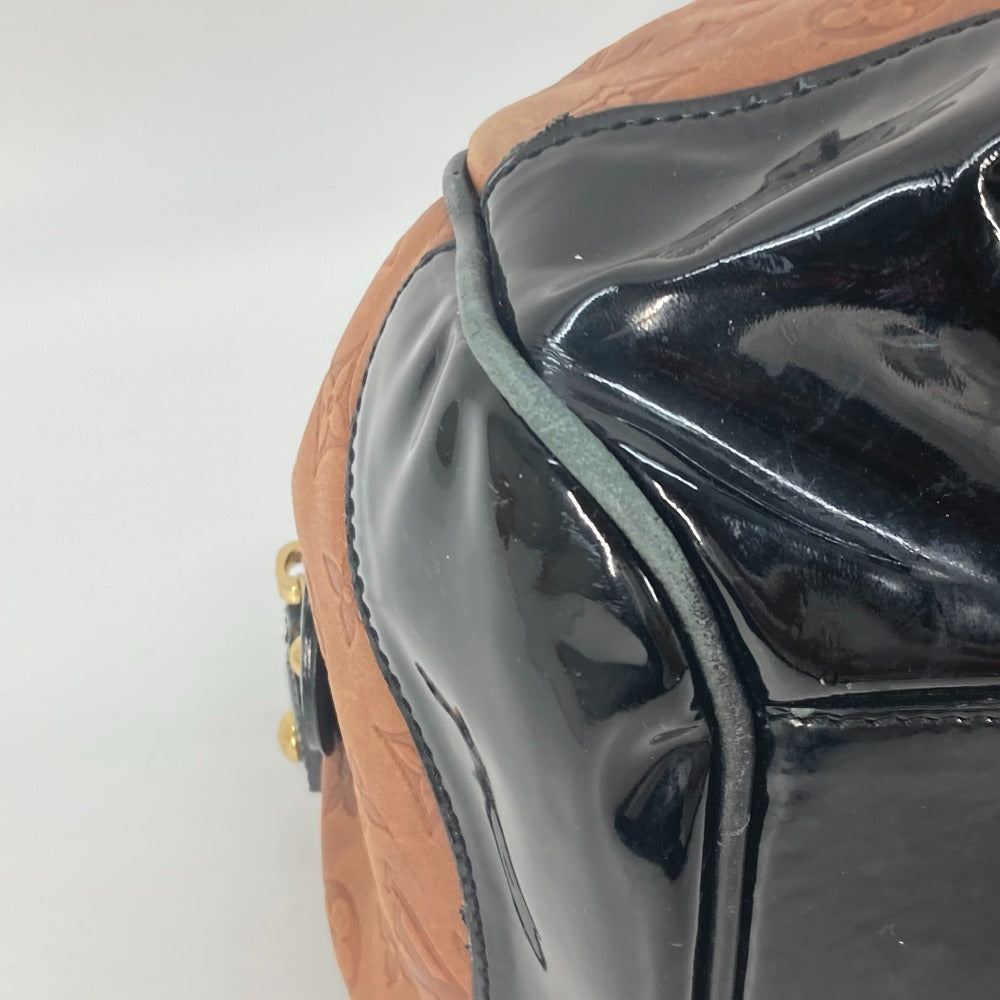 LOUIS VUITTON Boston Duffel bag M95299 Leather / patent leather Brown Monogram emboss Stephen Women  d
