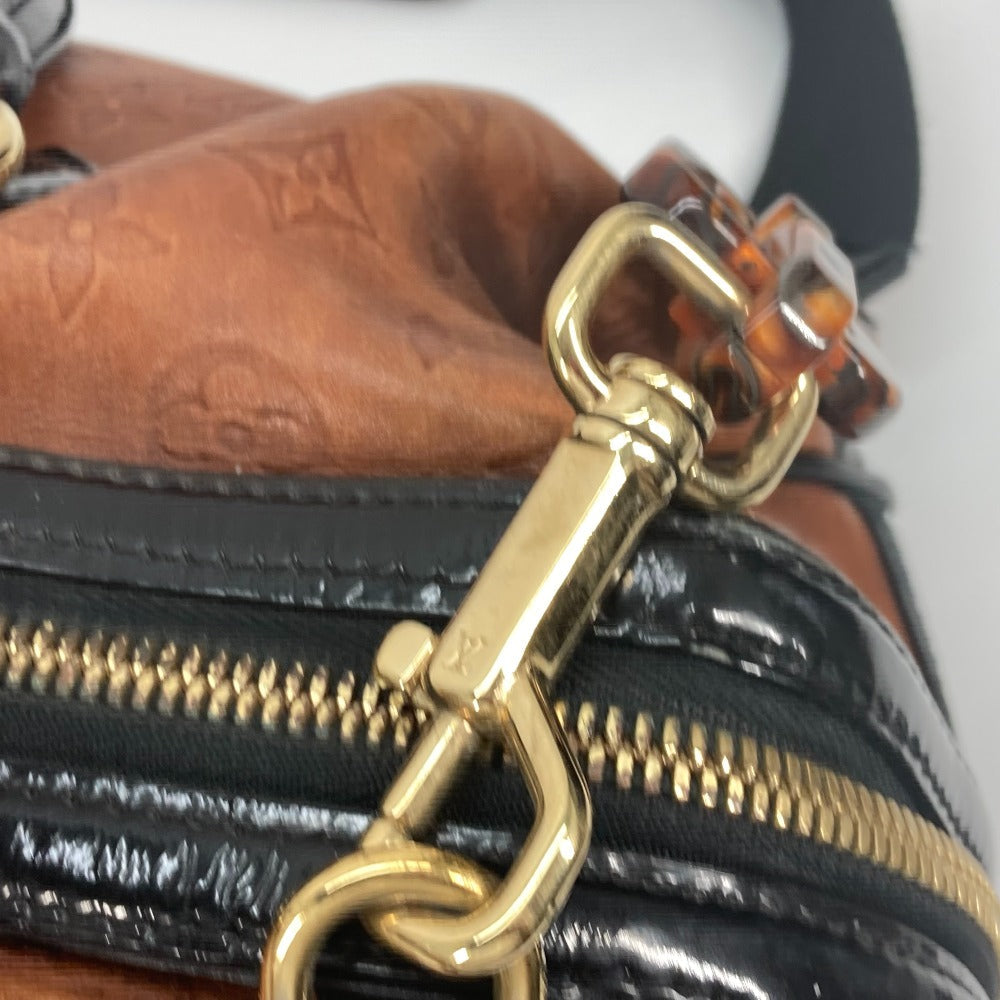 LOUIS VUITTON Boston Duffel bag M95299 Leather / patent leather Brown Monogram emboss Stephen Women  d