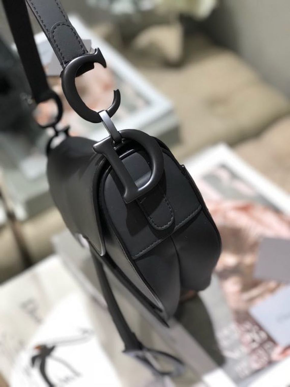 Top Quality Saddle Bag Black For Women 10in/26cm CD M0446SLLO_M989