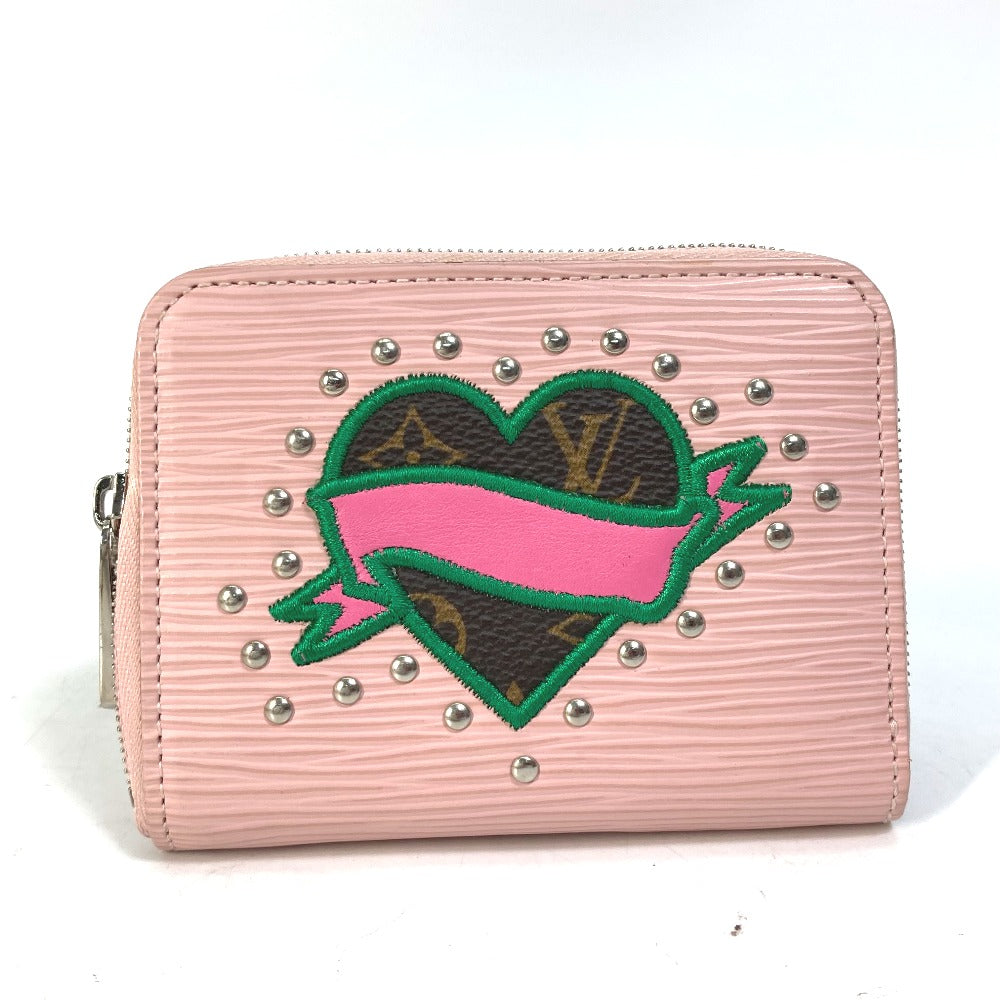 LOUIS VUITTON Coin case M63723 Epi Leather pink epi stories Zip around purse Women  d