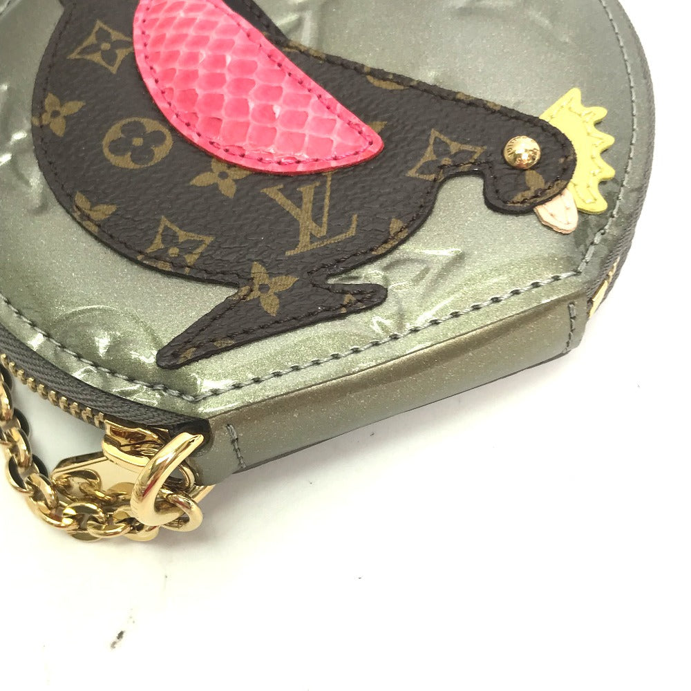 LOUIS VUITTON Coin case M91387 Monogram Vernis Silver Monogram Vernis portomone cock Women  d
