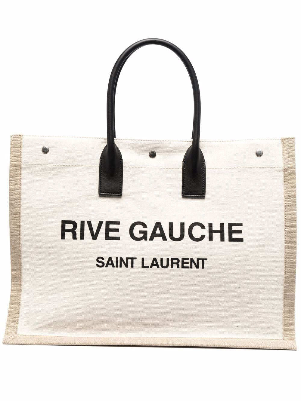 Luxury Saint Laurent Trending 2025 Women's Canvas Tote Bag in Beige | 509415FAAVU Color 9054
