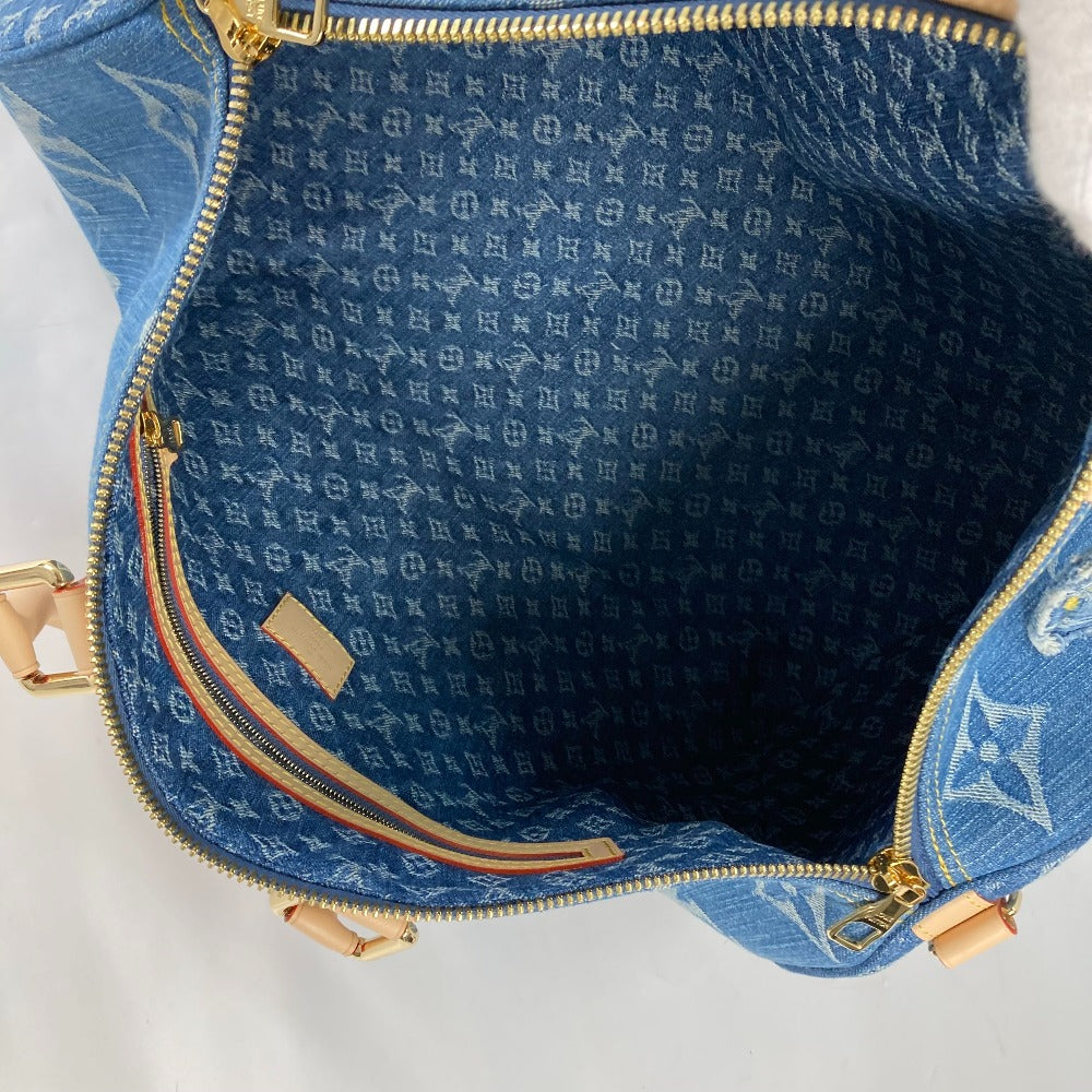 LOUIS VUITTON Boston Duffel bag M24315 Monogram denim blue New LV Remix Keepall ?bandouliere 45
