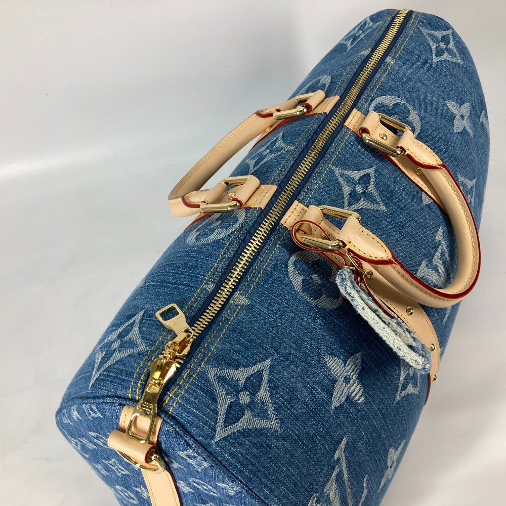 LOUIS VUITTON Boston Duffel bag M24315 Monogram denim blue New LV Remix Keepall ?bandouliere 45