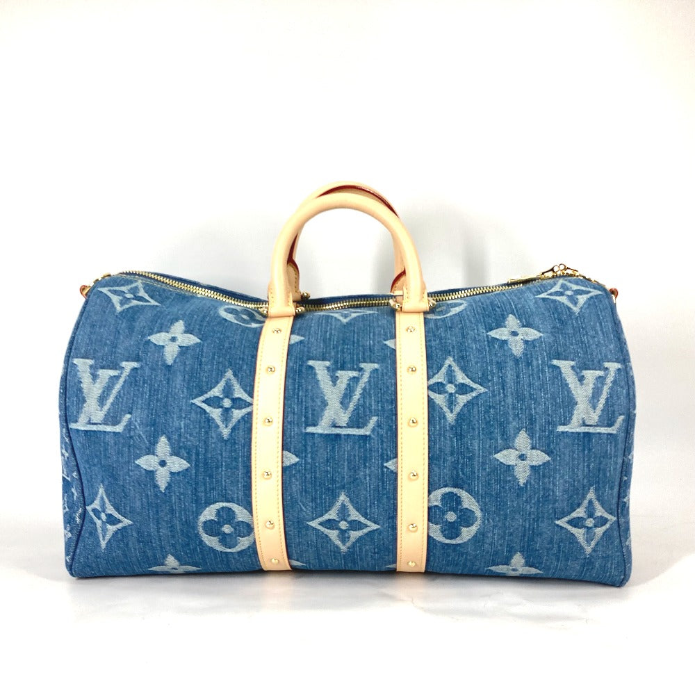 LOUIS VUITTON Boston Duffel bag M24315 Monogram denim blue New LV Remix Keepall ?bandouliere 45