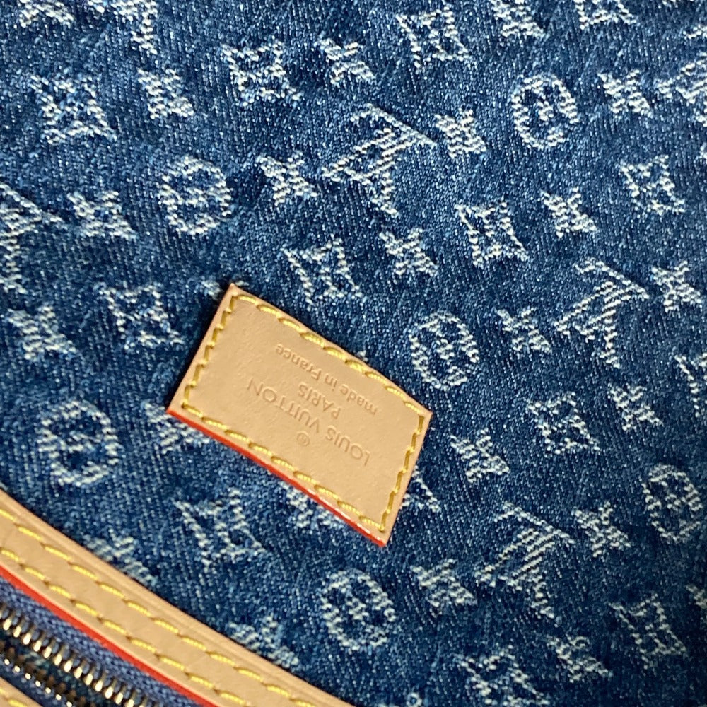 LOUIS VUITTON Boston Duffel bag M24315 Monogram denim blue New LV Remix Keepall ?bandouliere 45