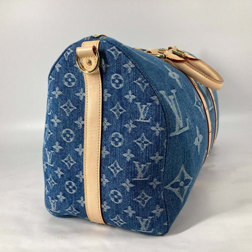 LOUIS VUITTON Boston Duffel bag M24315 Monogram denim blue New LV Remix Keepall ?bandouliere 45