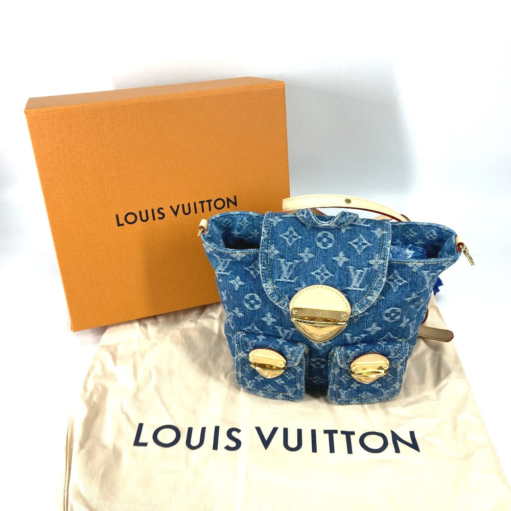 LOUIS VUITTON Backpack M46836 Monogram denim blue New LV Remix Venice Women  d
