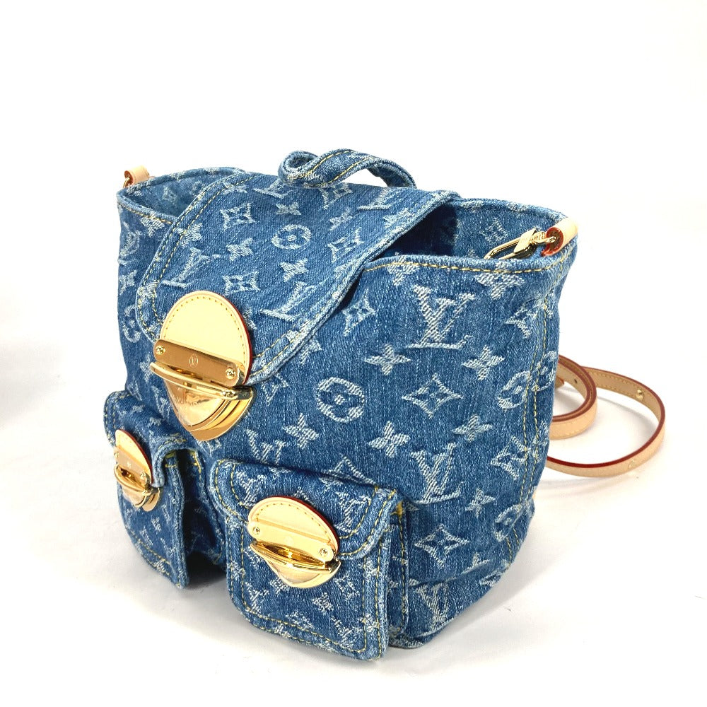 LOUIS VUITTON Backpack M46836 Monogram denim blue New LV Remix Venice Women  d