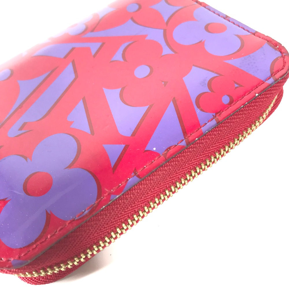 LOUIS VUITTON Coin case M90130 Patent leather purple 2014 Valentine Sweet Monogram Zip around purse Women  d