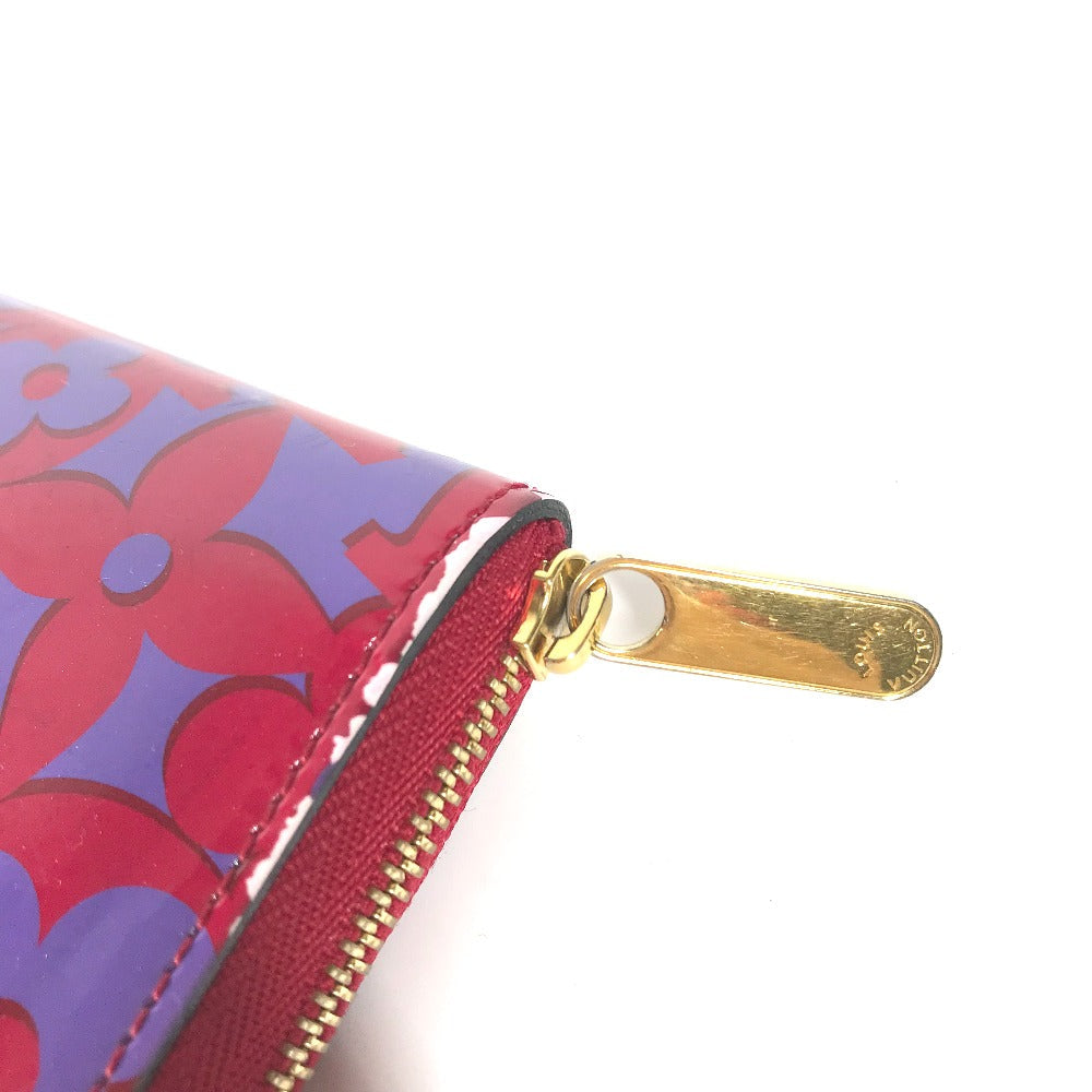 LOUIS VUITTON Coin case M90130 Patent leather purple 2014 Valentine Sweet Monogram Zip around purse Women  d