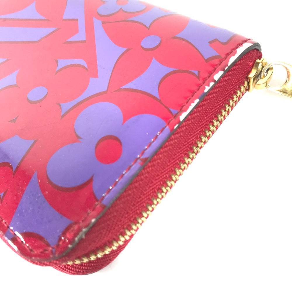 LOUIS VUITTON Coin case M90130 Patent leather purple 2014 Valentine Sweet Monogram Zip around purse Women  d