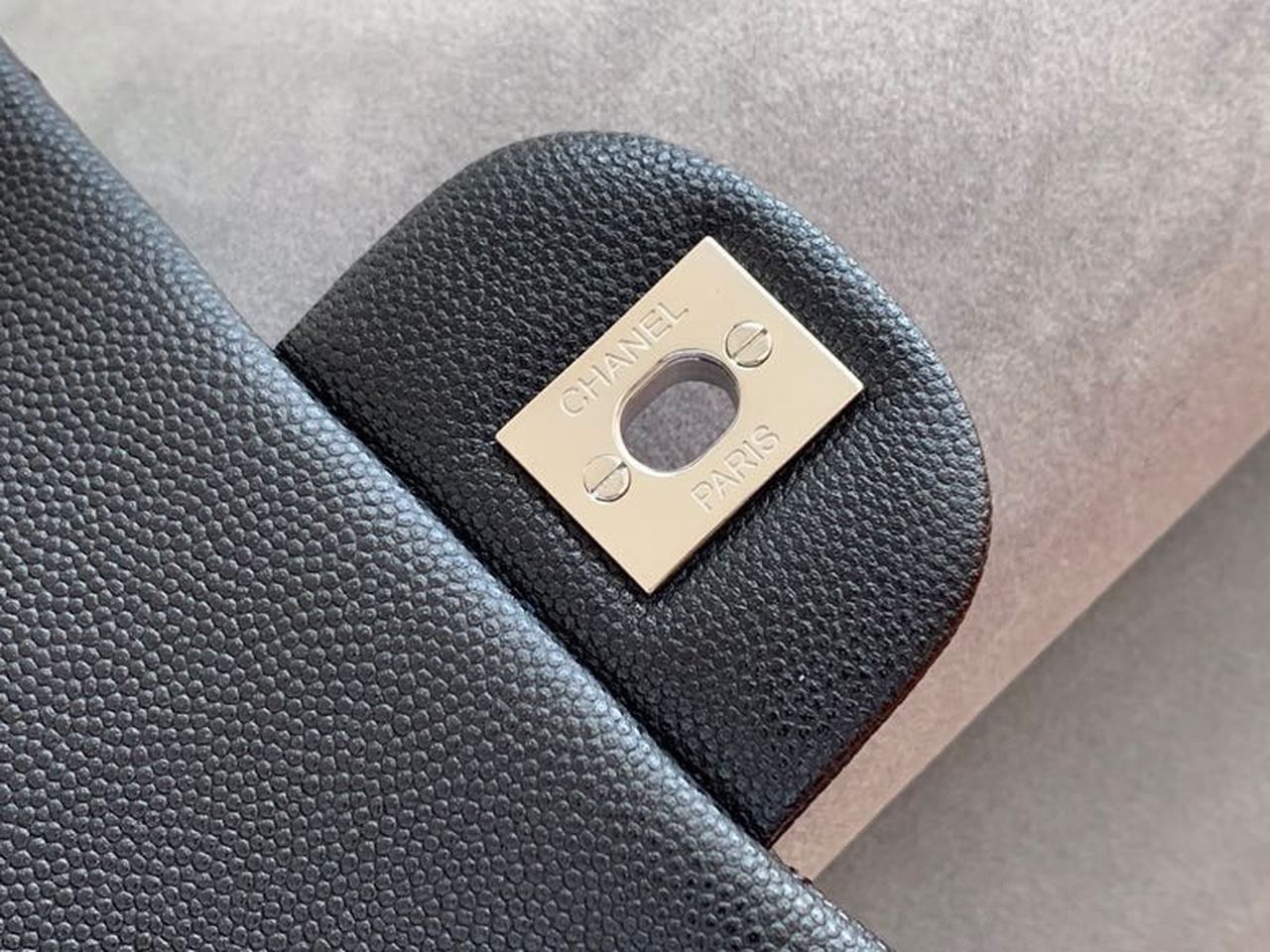 CHLSmall Classic Handbag Rose Gold Toned Hardware Black For Women Bags, Shoulder and Crossbody Bags 7.8in/20cm A01113