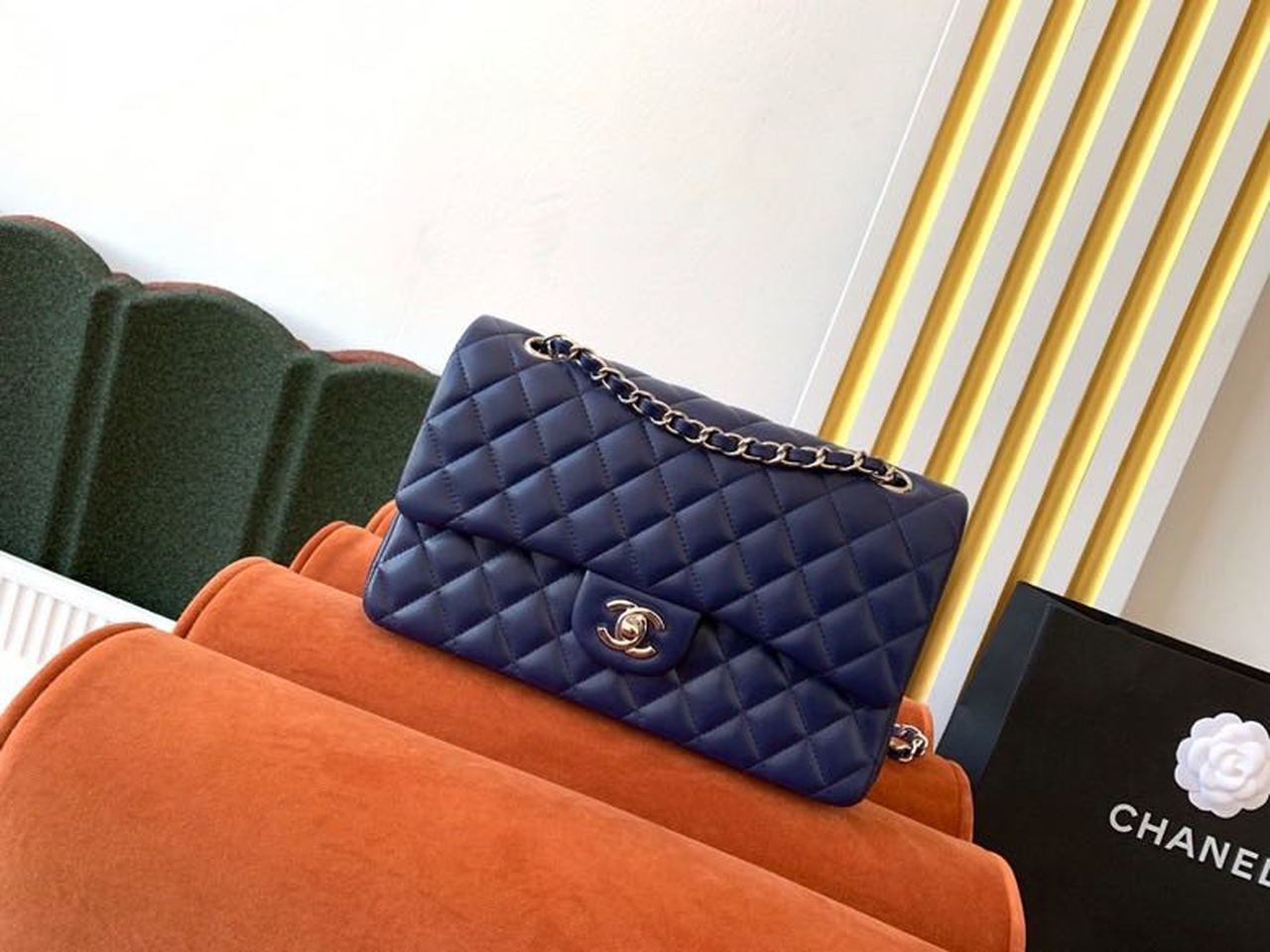 CHL Classic Handbag Navy Blue For Women Bags, Shoulder And Crossbody Bags 10.2in/26cm A01112