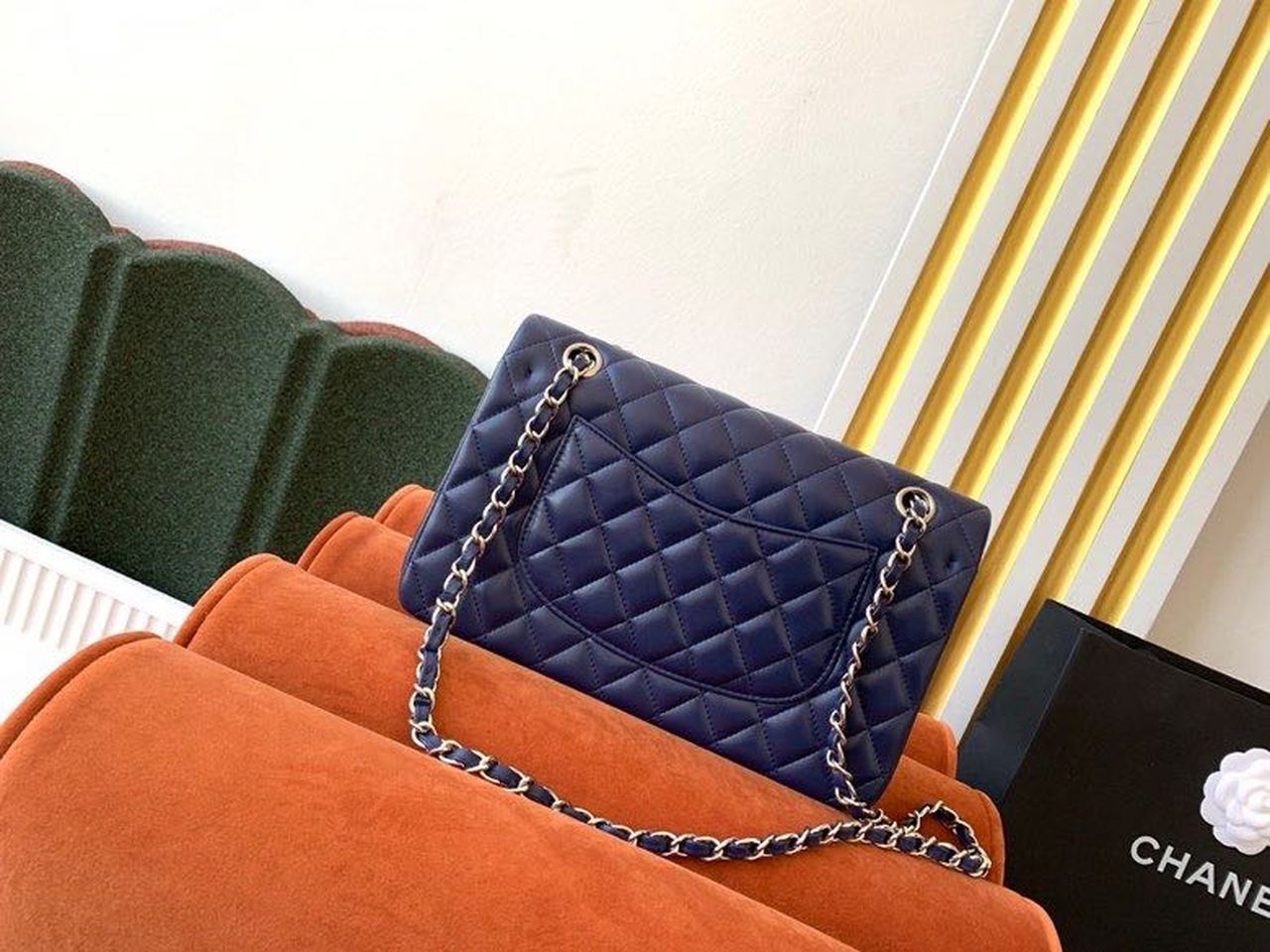 CHL Classic Handbag Navy Blue For Women Bags, Shoulder And Crossbody Bags 10.2in/26cm A01112