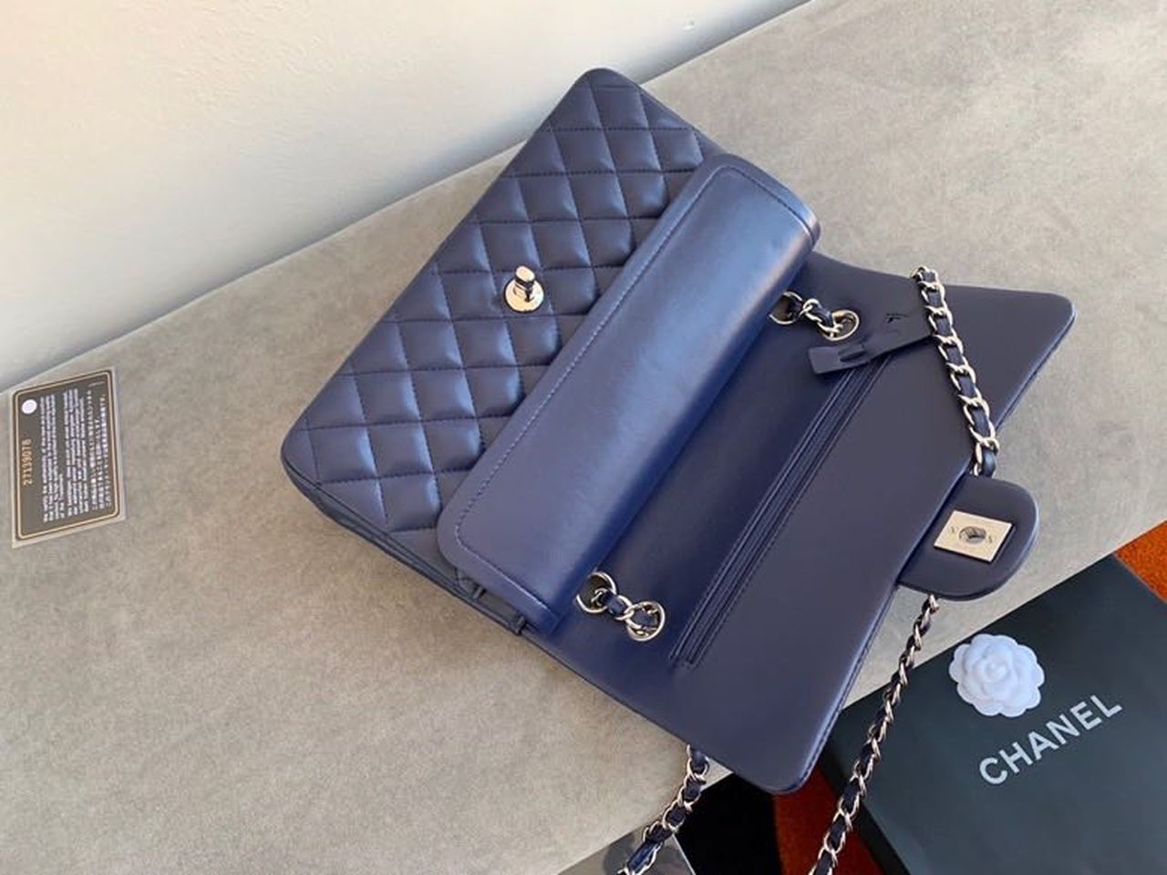 CHL Classic Handbag Navy Blue For Women Bags, Shoulder And Crossbody Bags 10.2in/26cm A01112