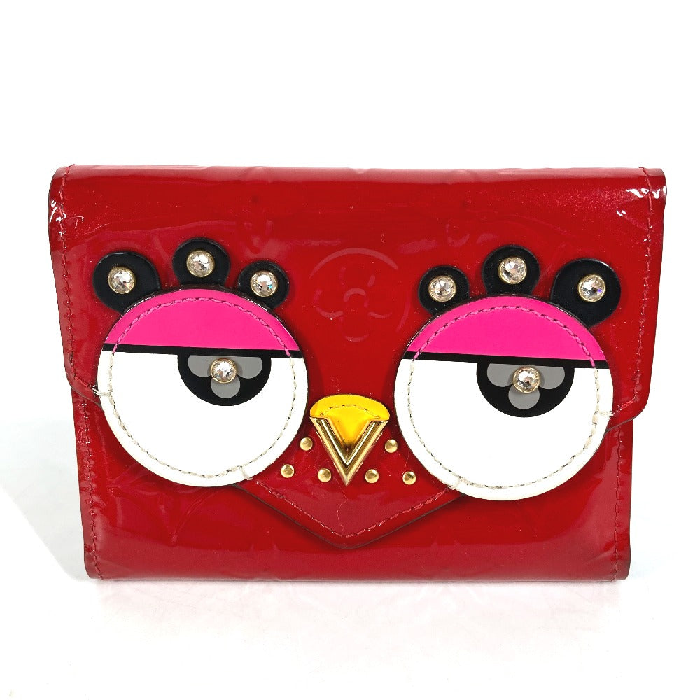 LOUIS VUITTON Trifold wallet M62317 Monogram Vernis Red Monogram Vernis Portefeuille Victorine Women