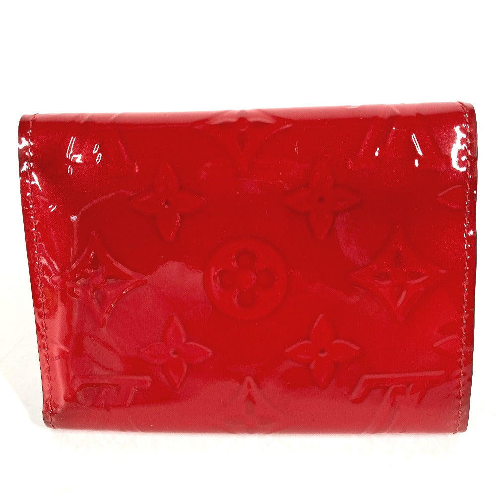 LOUIS VUITTON Trifold wallet M62317 Monogram Vernis Red Monogram Vernis Portefeuille Victorine Women