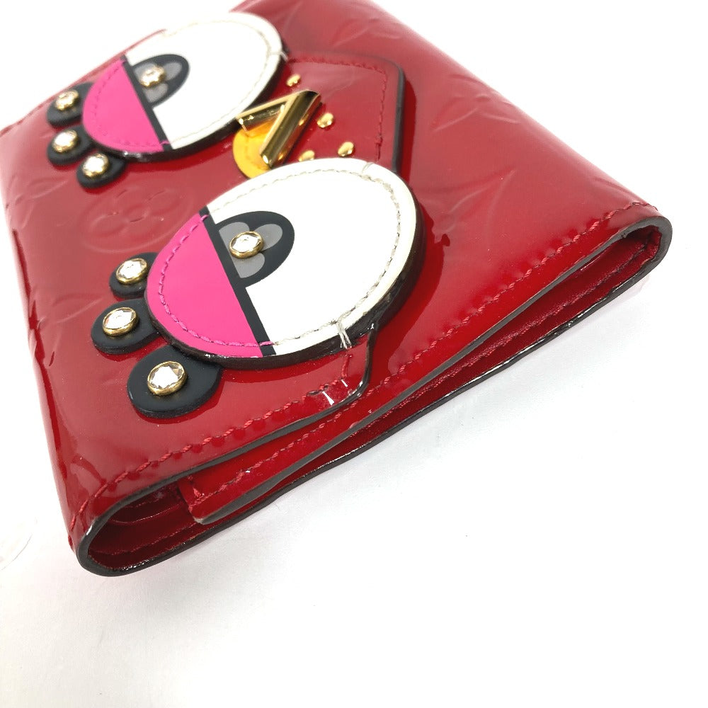 LOUIS VUITTON Trifold wallet M62317 Monogram Vernis Red Monogram Vernis Portefeuille Victorine Women