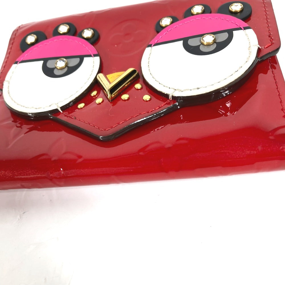 LOUIS VUITTON Trifold wallet M62317 Monogram Vernis Red Monogram Vernis Portefeuille Victorine Women