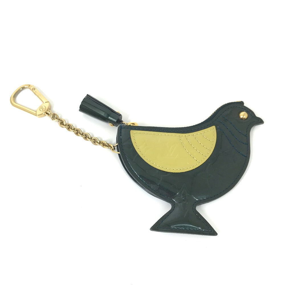 LOUIS VUITTON Coin case M91405 Monogram Vernis green Monogram Vernis Pochette Oiseau Women  d