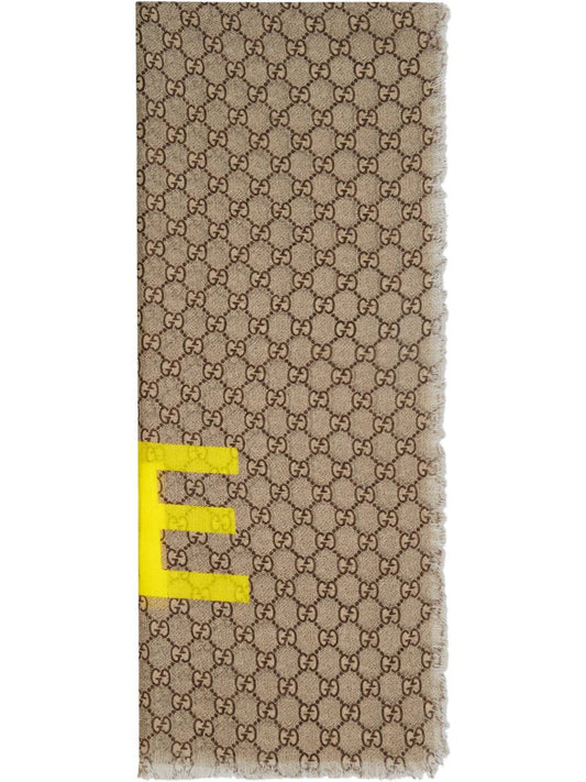 Gucci - Fake/Not GG scarf - men - Wool - One Size - Neutrals