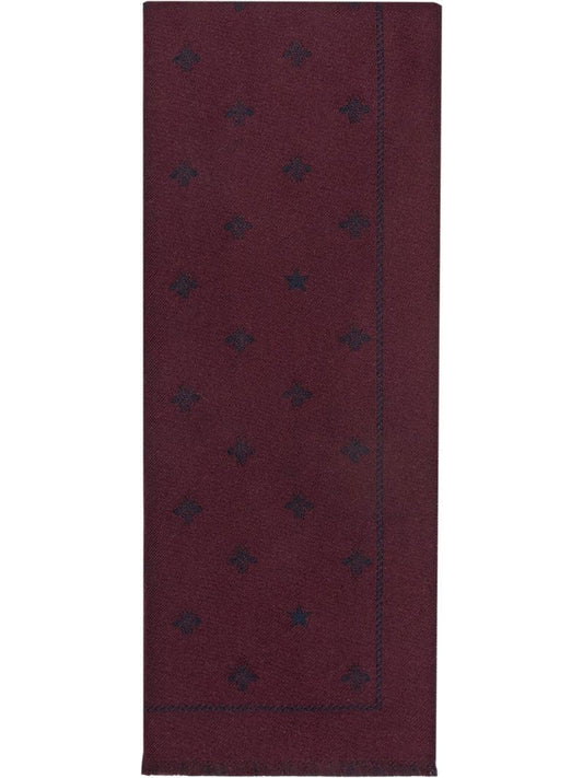 Gucci - bees and stars scarf - men - Wool - One Size - Red