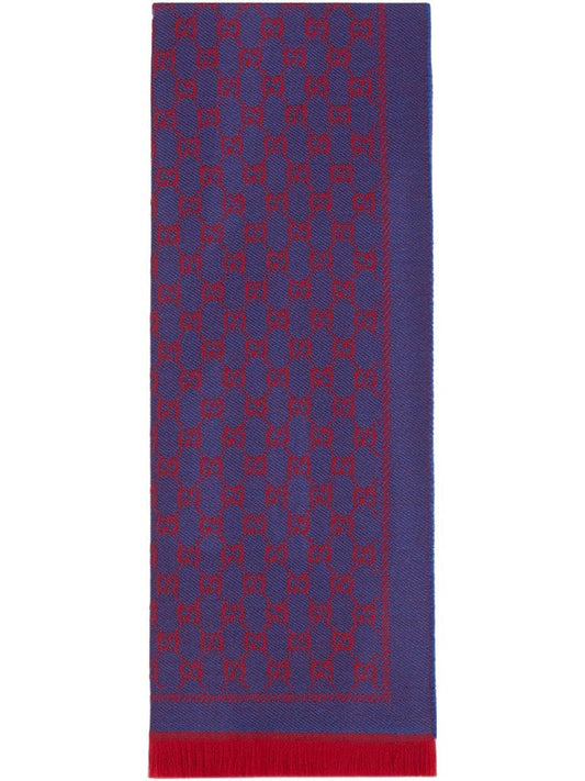 Gucci - GG Supreme scarf - women - Wool - One Size - PURPLE