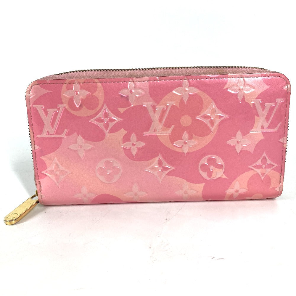 LOUIS VUITTON Long Wallet Purse M80309 Monogram Vernis pink Monogram Vernis Zippy wallet Women