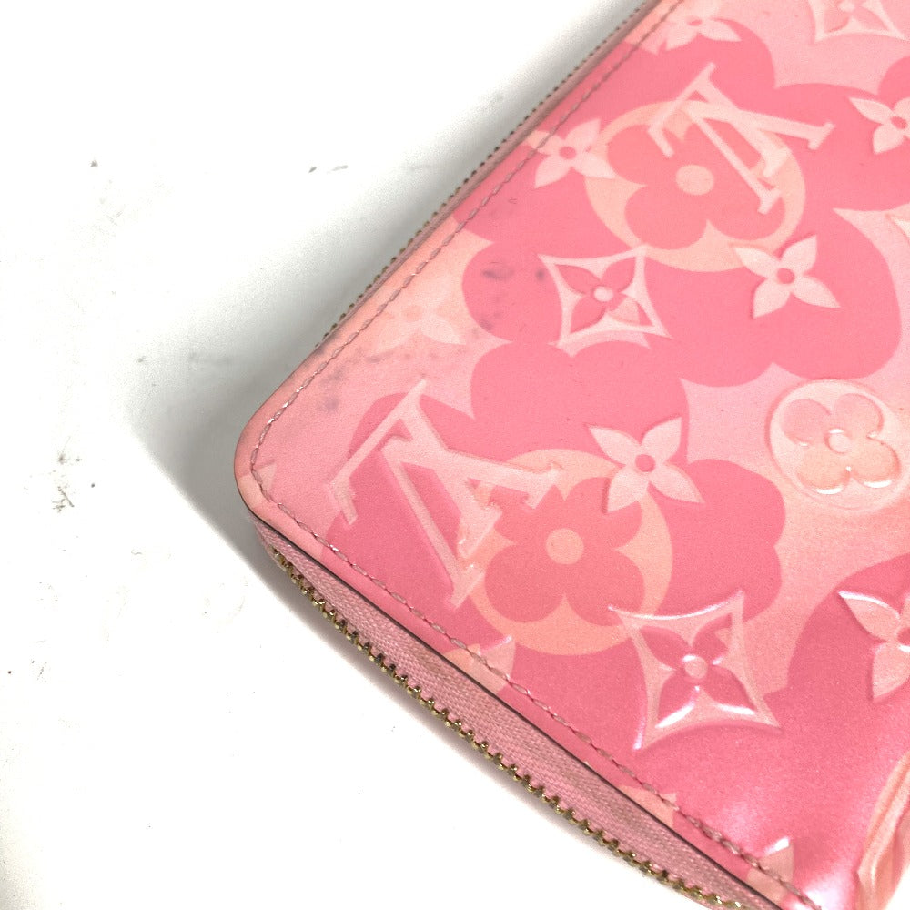LOUIS VUITTON Long Wallet Purse M80309 Monogram Vernis pink Monogram Vernis Zippy wallet Women