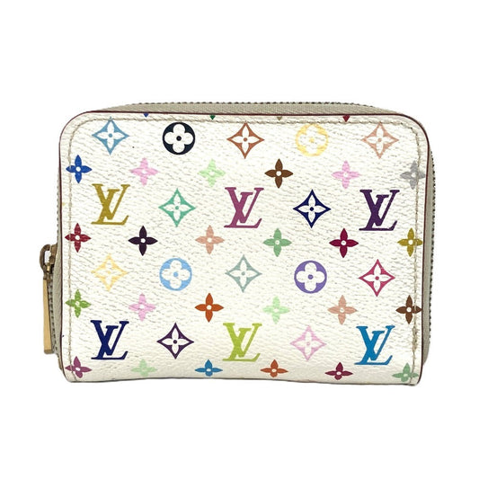 LOUIS VUITTON Coin case M93741 Monogram multicolor canvas white Monogram multicolor Zippy coin purse Women