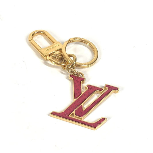 LOUIS VUITTON key ring M00547 metal Red LV logo Porto Clé LV Nanogram