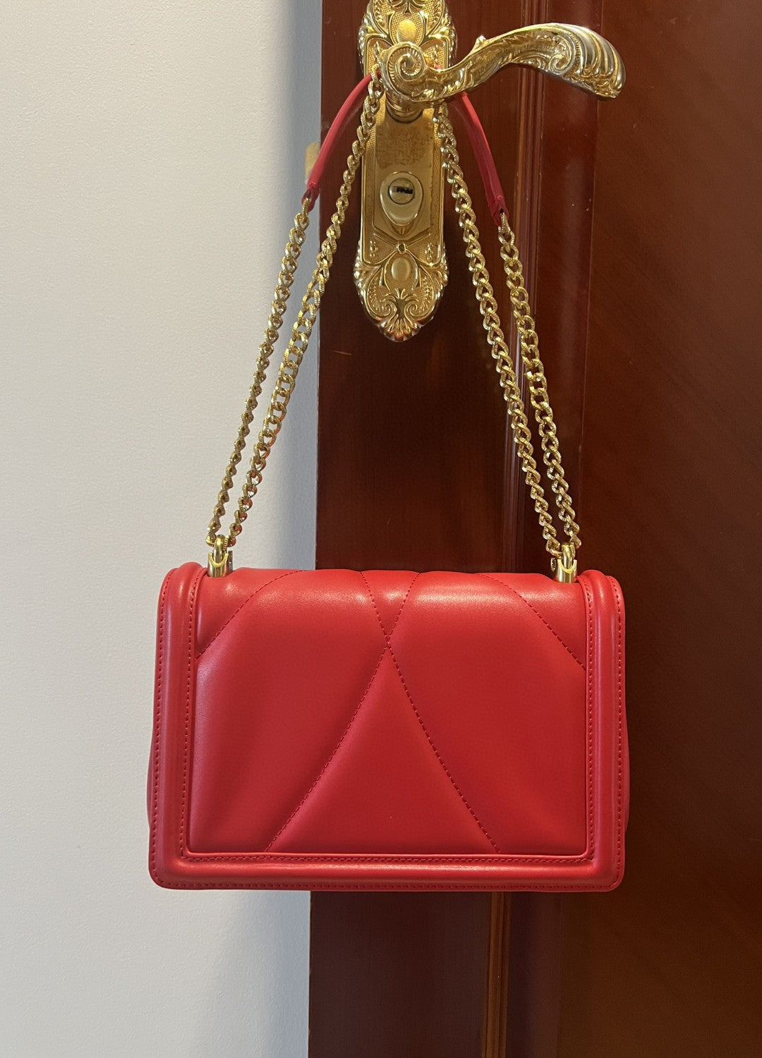 Top Quality Large Devotion Bag In Quilted Nappa Red For Women 10in/26cm Top Quality Top Quality6651AV96787124