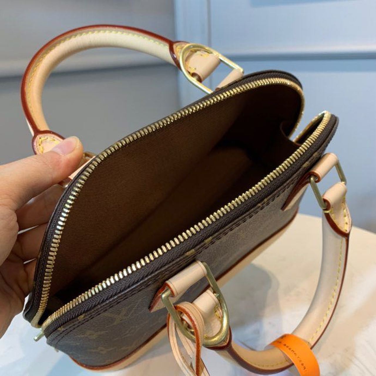 Top Quality Alma BB Monogram Canvas Beige For Women,  Shoulder And Crossbody Bags 9.2in/23.5cm Top Quality M53152