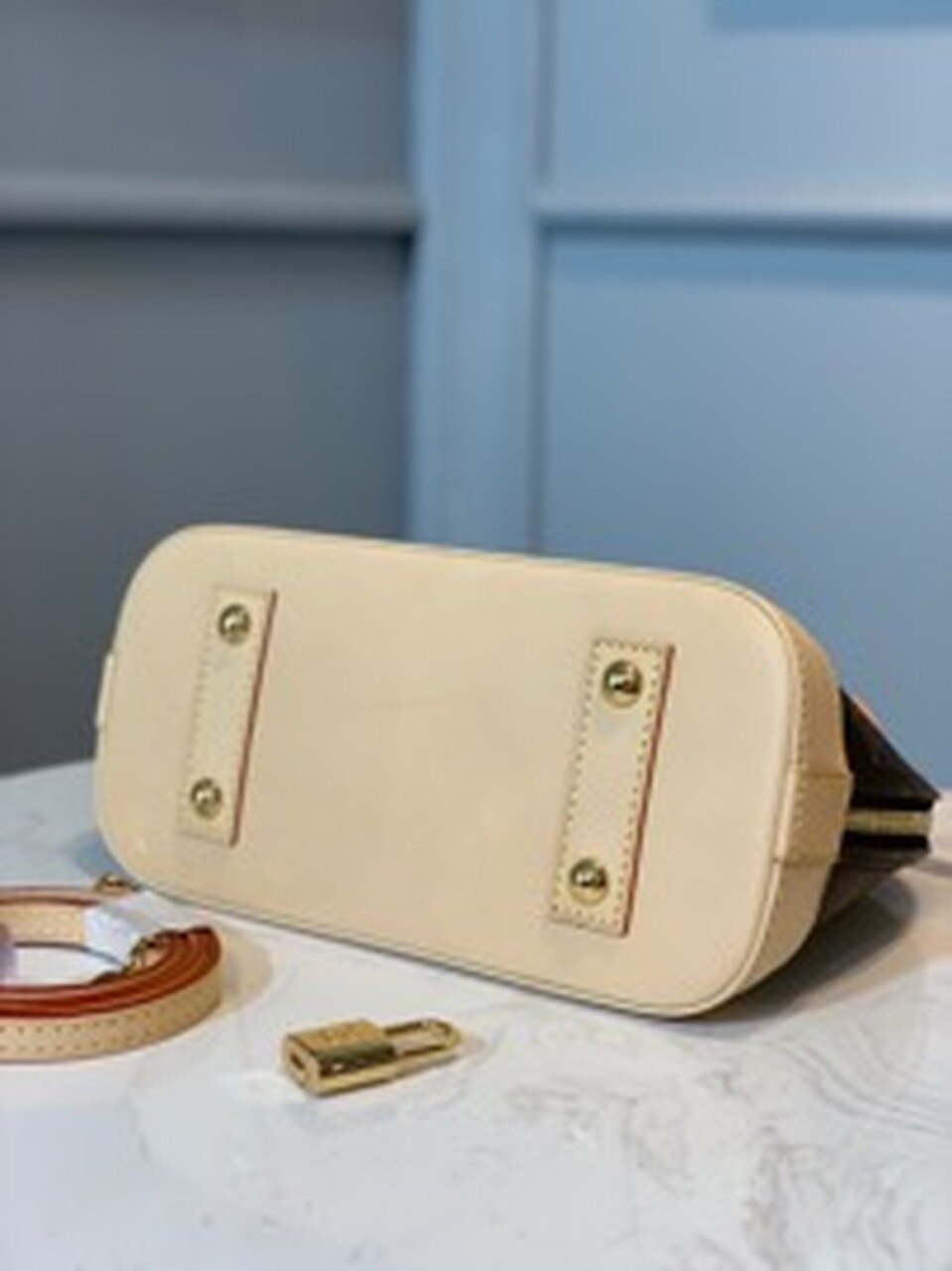 Top Quality Alma BB Monogram Canvas Beige For Women,  Shoulder And Crossbody Bags 9.2in/23.5cm Top Quality M53152